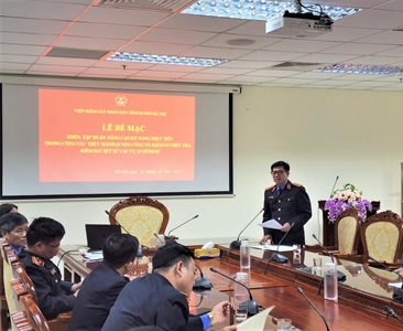 Lễ bế mạc khóa tập huấn “Nâng cao kỹ năng thực tiễn trong công tác thực hành...